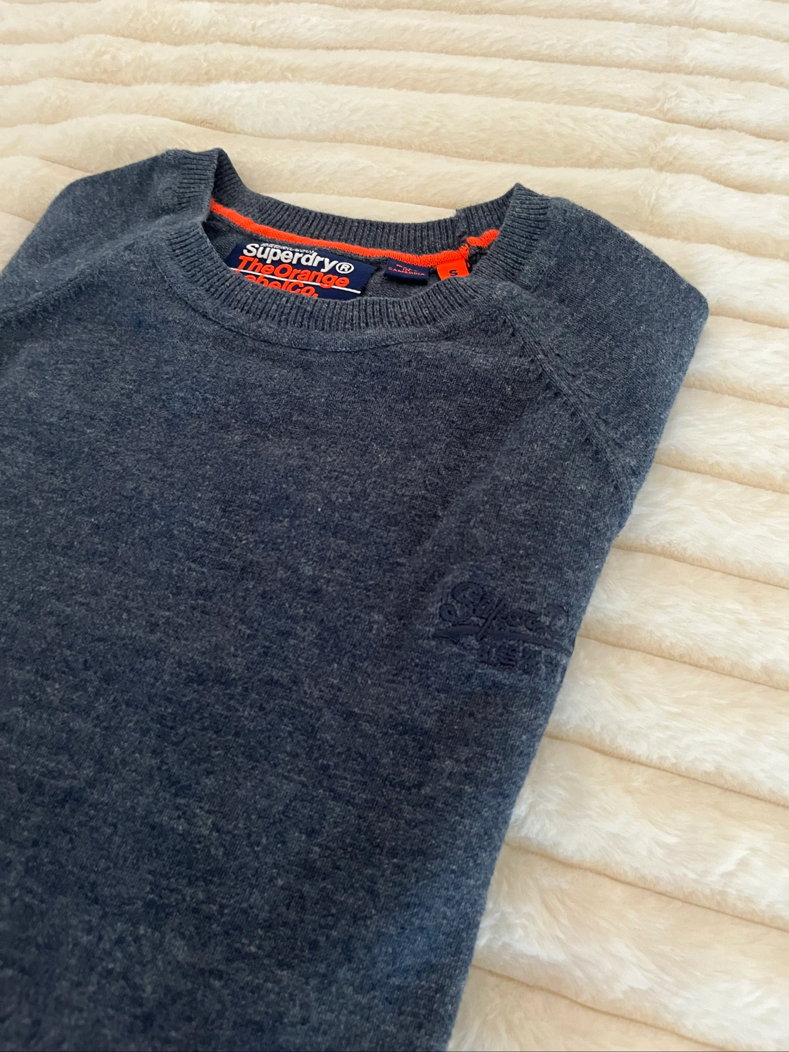 Suéter Superdry Orange Label Cinza Antracite - Tamanho S - Muito Bom Estado – photo 3
